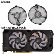 Serasi dengan XFX RX 470 RX480 RX570 RX580 4G 8G Black Wolf Edisi Evolusi Kipas Kad Grafik