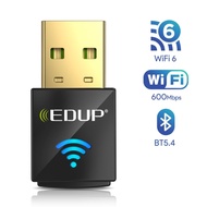 EDUP AX600 wireless USB Wifi 6 bluetooth 5.4Adapter for PC Dual Band 2.4G/5G Mini Wireless Wifi Netw