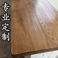 Meja kayu pepejal papan kayu putih papan kayu balak meja meja meja kayu pinus meja kaunter bar elm