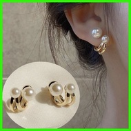 ⍡ ✄ ℓøνε 925 Silver Pearl Earring Korean Elegant Simple Earrings for Women Girl hikaw Fashion Acces