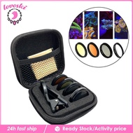 [Lovoski] Coral Lens Filter Aquarium for Phone with Lens Clips + Storage Bag 10x10x5cm A