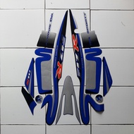 Yamaha F1zr Caltex Edition Motorcycle Striping Stickers biru