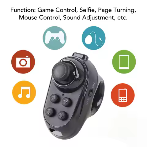 VR Remote Controller Bluetooth Gamepad Bluetooth VR Controller ABS Wide Compatibility Multifunctiona