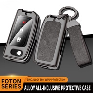 2/3 Buttons Alloy Car Key Case Cover For Foton Tunland Auman TOANO SAUVANA Car Holder Shell Remote C