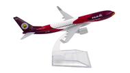 Mô hình máy bay Thailand Nok Boeing B737 HS-DJJ Red 16cm MB16055