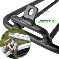 【NEW】16inch Folding Bike Rear Carrier Rack with Easy Wheel for Brompton 16*1-3/8 Tire