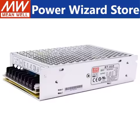 MEAN WELL RT-85A RT-85B RT-85C RT-85D Triple Output switching power supply RT-85 Series MEAN WELL 3Y
