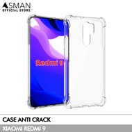 Asman Case HP Xiaomi Redmi 9 Softcase Anti crack Elegant - Bening