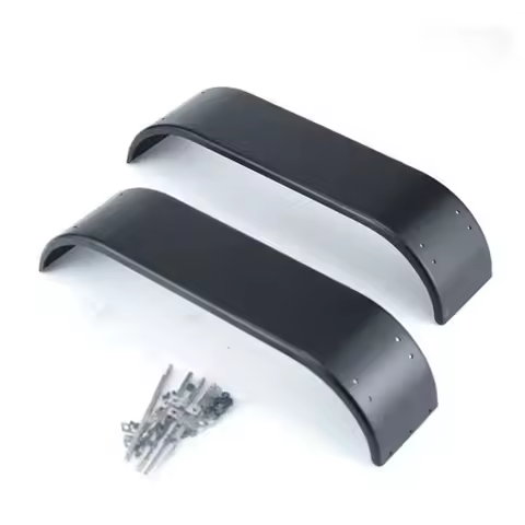 1:14 Scale Metal Dual Axis Fender 2pcs for 1/14 Tamiya RC Trailer Dump Truck Car LESU SCANIA Hino Iv