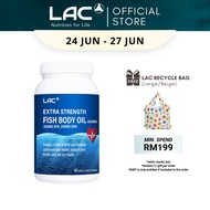 LAC Extra Strength Fish Body Oil 1000mg (90 Softgels) [Exp Dec 2027] 01404860