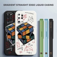 Capa Casing Magic Cube Liquid Silicone Phone Soft Case for Samsung Galaxy S8 S9 S10 S20 Plus / S8Plus / S9plus / S10plus / S20Plus