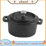 Zhenl Cast Iron Dutch Oven Non Stick Camping Cooking Pots W/Lid Baking HOT