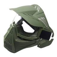 ALLIN.er//Breathable CS Outdoor Military Tactical PC Lens Airsoft Mask CS Paintball Mask//dm09