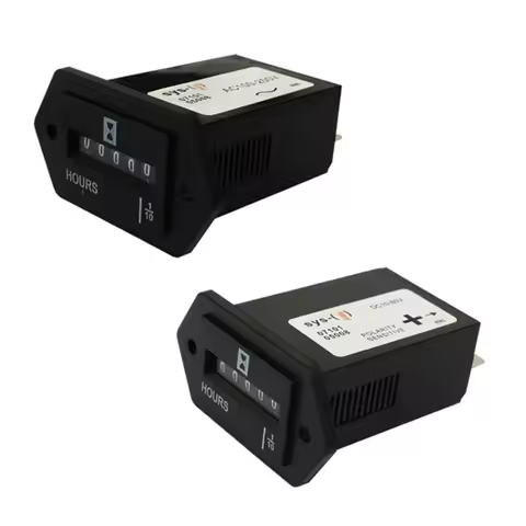6 Digits 100-250V AC 10-80V Hour Meter,Complete Sealed Timer Counter SYS-1 Lawn Mower Generator Indu