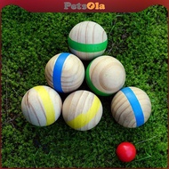 [PETSOLA] 7 Piece Bocce Ball Set Sports Playground Balls Fun Games Durable Accessories Grass Wooden 