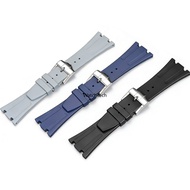 26MM Silicone Rubber Watch Band Strap Buckle Clasp Replacement for AP 15400 15500 26331