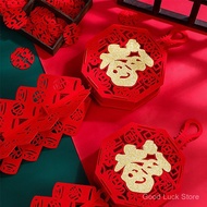 [cny decoration 2026]2026 Spring Festival Decorative Couplets Chinese New Year Wall Background Fu St