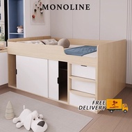 🇸🇬⚡Solid Wood Bed Frame Storage Bed Frame Multifunctional Bed Frame Single Bed Frame Queen Bed Frame