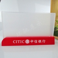CITIC Bank Table Card Bank Acrylic Table Table Sign Table Card Bank VI Logo Staff Position Card