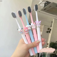 Candy-colored toothbrush Cute cartoon toothbrush soft-bristled toothbrush for home use.