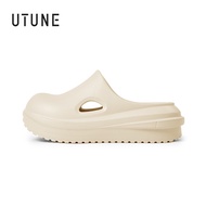 UTUNE Thick Sole Mueller Slippers Round Toe Half Slippers EVA Non-slip Waterproof Summer Outdoor Sli