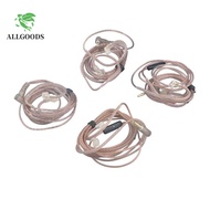 ALLGOODS KZ Earphones Cord For KZ ZEX Silver Plated Upgrade Twisted Cable B/C Pin High-Purity ZS10 E