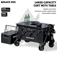 BLACKDOG Trolley Wagon Cart Car Camping Outdoor Picnic Brake Folding Storage Khemah 260L