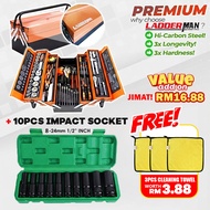 85Pcs Heavy Duty Cantilever Metal Tool Box Set Ratchet Set Spanner Set