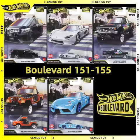 Hot Wheels 2026 Boulevard Toyota Alphard Koenigsegg CC850 Datsun Jeepster 1:64 Diecast Alloy Metal B