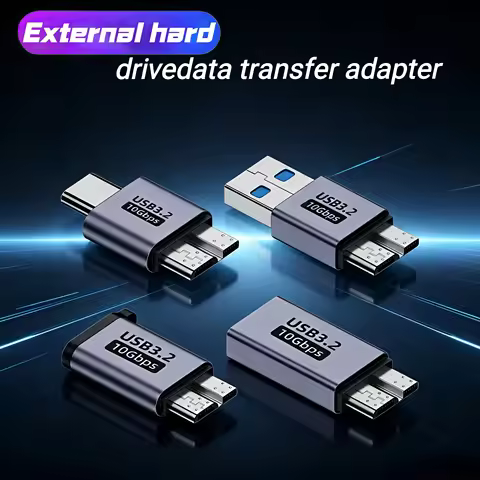Micro B USB C 3.0 Male to Type C Female Adapter Type-C USB3.0 Micro B Connector for External Hard Dr