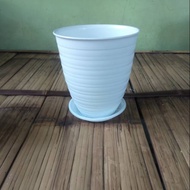 27 cm TURQUOISE WASP Pot plus coaster