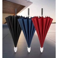 .Sturdy 16-spoke long-handled umbrella with plastic cover (9496)