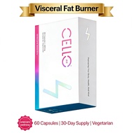 CELLO FIT 60 Capsules - Visceral Fat Burner, Belly Fat Reducer, Body Reshaping Supplement, Metabolis
