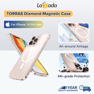 TORRAS Magnetic Diamond Clear for iPhone 16 Pro Max Case Phone Case