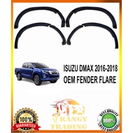 Isuzu DMAX D-MAX 2012 to 2025 OEM Fender Flare Slim Type ALL BLACK or W/ REFLECTOR (Car Accessories)