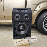 ลำโพงพร้อมฟัง สามารถเชื่อมต่อ Bluetooth/ USB/ aux ดอกซับ 10 นิ้ว(1ดอก) ดอกแหลม 4 นิ้ว (2ดอก) ใช้ได้ท