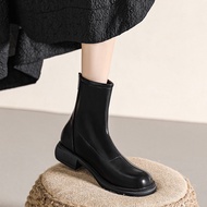 KY/16 Chelsea Stretch Thin Boots2023Winter New Big Boots Thin Short Boots Women's Dr. Martens Boots Women's plus Size Wo