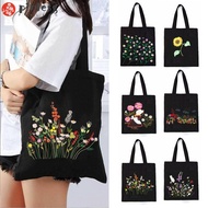 PINLESG Canvas Bag Embroidery Hoop Flower Pattern Beginner Cross Stitch