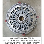 CLUTCH COVER WITH RELEASE BEARING ISUZU 6WF1, 6WG1, 6UZ1, 6SD1, 10PE1 (17")
