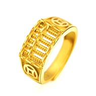 Hong Kong Authentic Ring Men Women Abacus Ring Authentic Non-Fade Opening Extraordinary Temperament