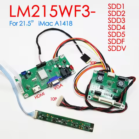 For iMac A1418 21.5" 1920*1080@60Hz LCD Driver Board Kit HDMI VGA Audio eDP 32P controller Board LM2