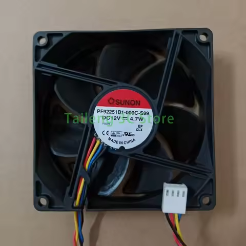 NEW PF92251B1-000C-S99 For Sunon 9225 DC 12V 4-Wire 4.7W 4500RPM PWM CPU Case Fan 9cm