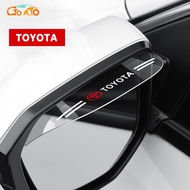 GTIOATO 2PCS Car Rearview Mirror Rain Eyebrow Rain Shield Shade Cover Car Accessories For Toyota Sienta Hiace Vios Corolla Altis Prius Alphard Camry Harrier CHR Yaris Cross Vellfire Rav4