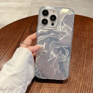 IMD ระลอกน้ำเหมาะสำหรับ Apple 11เคสมือถือลม iphone15pro เลเซอร์พับใส