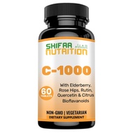 SHIFAA NUTRITION Halal Vitamin C-1000mg Tablets, 60 Days Supply. Immune Support supplement with Vita