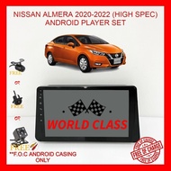 NISSAN ALMERA / KICK 2020-2022 (HIGH SPEC) 10" ANDROID IPS PLAYER 2.5D WITH ( F.O.C ANDROID PLAYER CASING)