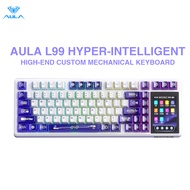 [AULA SALE] AULA L99 Equipped with Touch Screen Super Intelligent Customized Mechanical Keyboard