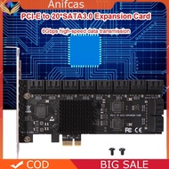 20 Port PCIE Expansion Card PCIe SATA 3.0 Controller Adapter 6Gbps Expansion Card Port PCIE Expansio