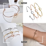 GESH Love Knot Bracelets Simple Can't Tie The Knot Adjustable Wedding Jewelry Tie The Knot