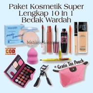 Paket Kosmetik Bedak Wardah Lengkap 10 in 1/ Paket Wardah Brightening